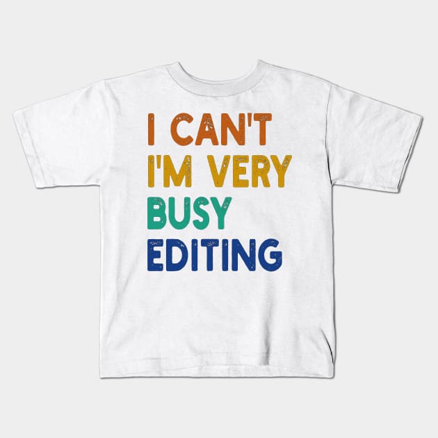 i can't i'm very busy editing Kids T-Shirt by mdr design